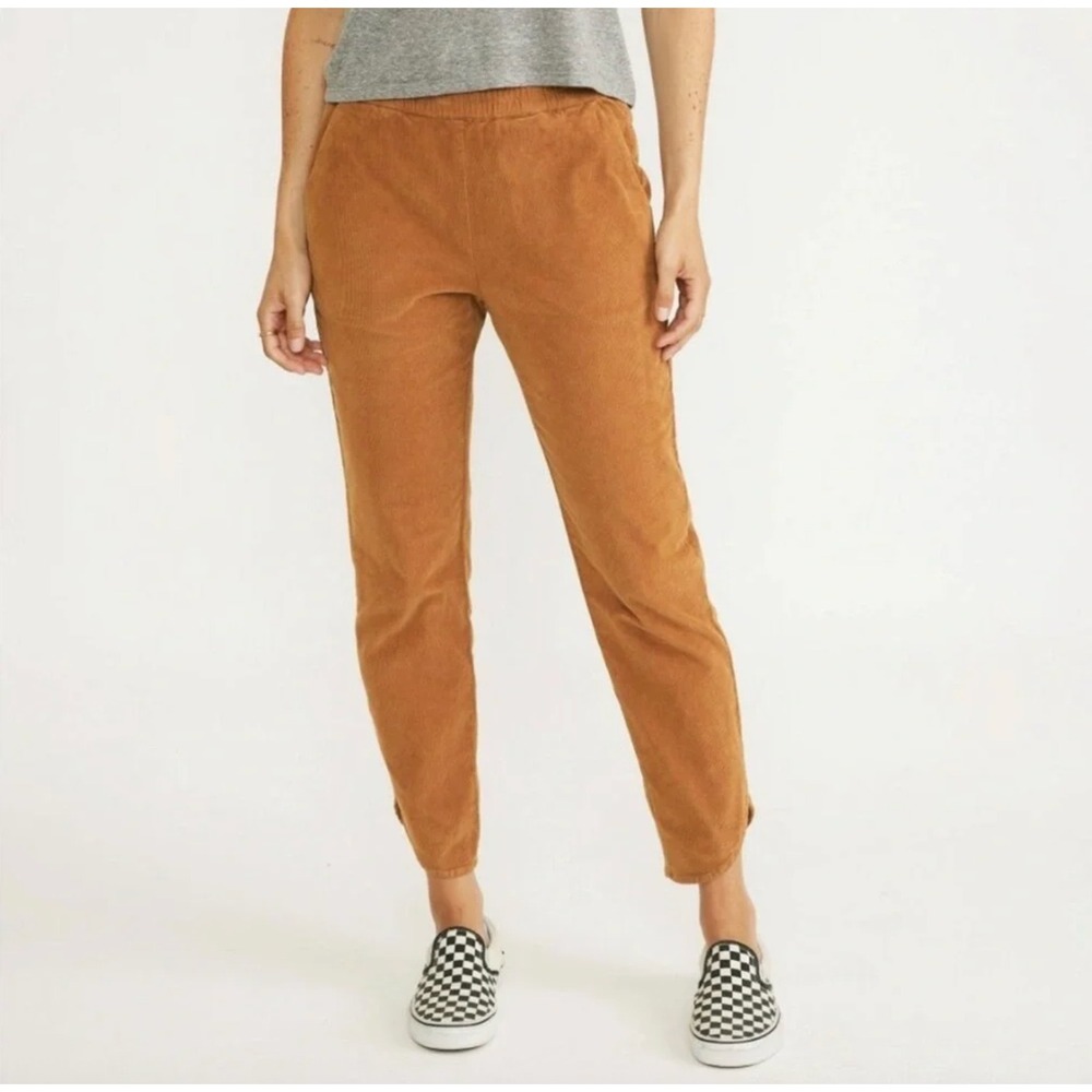 Marine Layer Allison Corduroy Pull On Pant Fall Camel Brown Medium